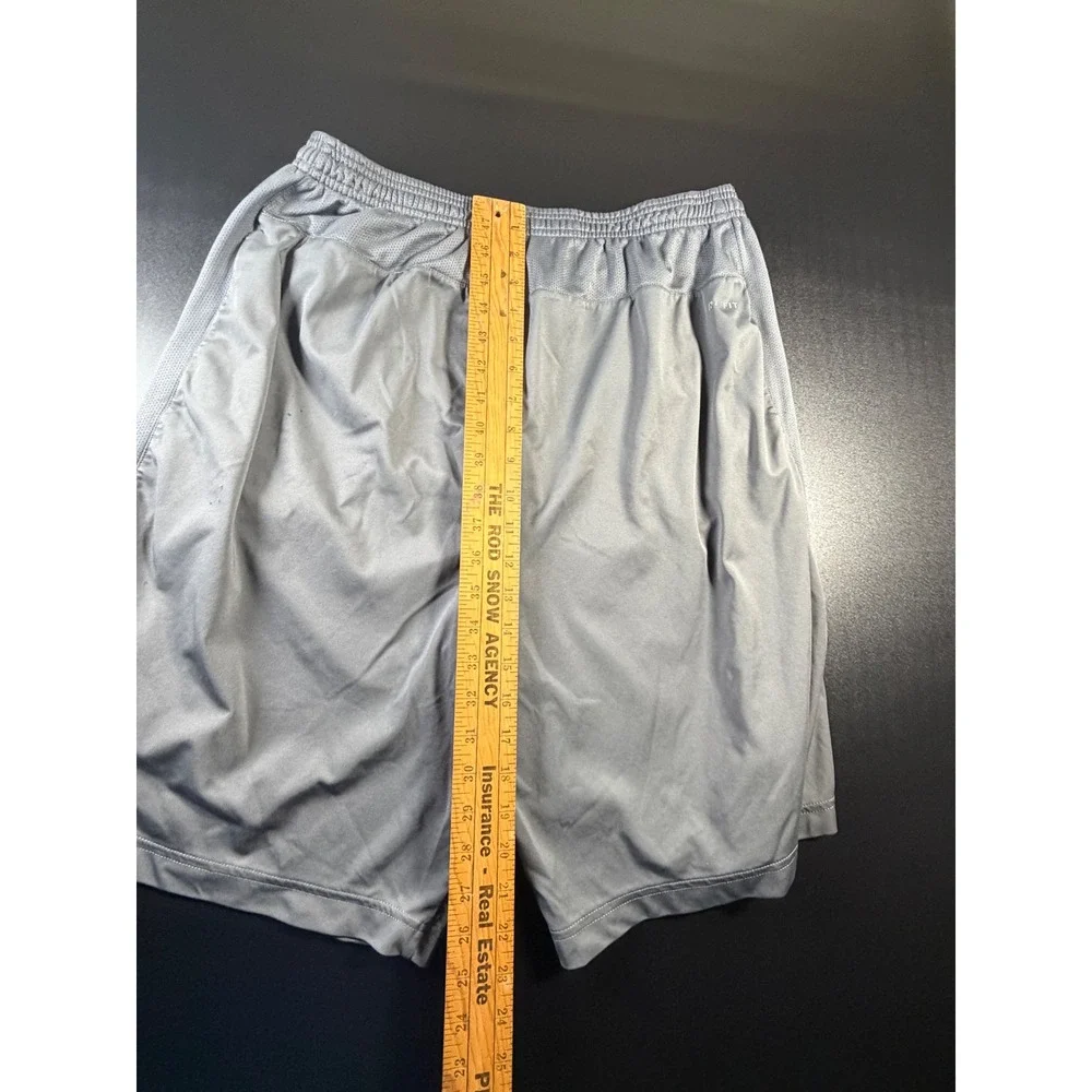 Nike Dri-FIT Mens Gray Mesh Panel Athletic Basketball Shorts Size Large K6